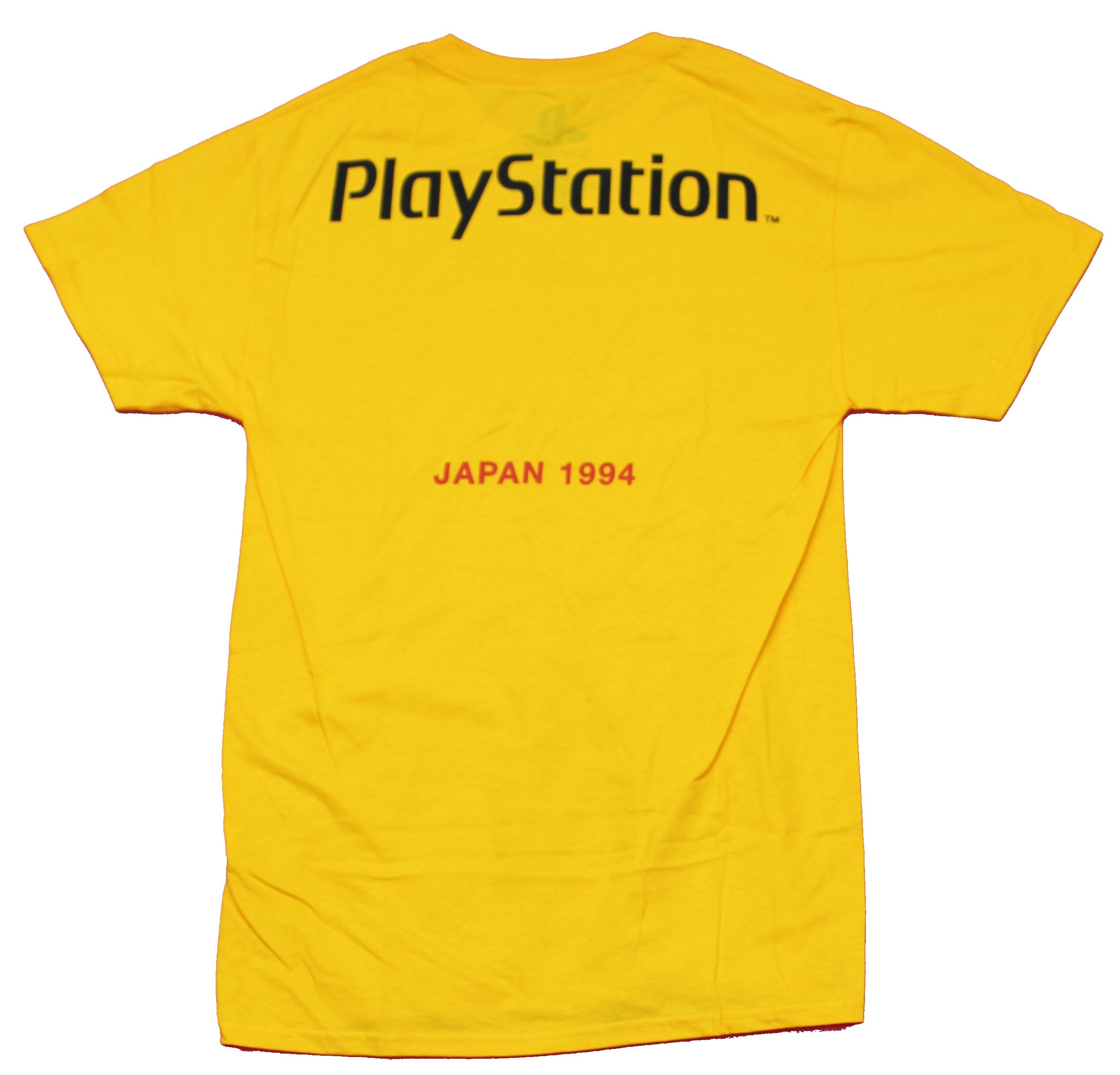PlayStation Mens T-Shirt - Classic PS1 Red Grid Console Image