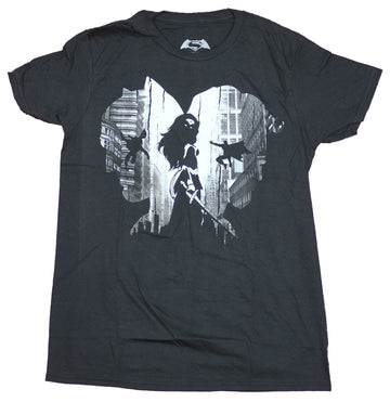 Wonder Woman Mens  T-Shirt - Justice League Silhouette Characters Image