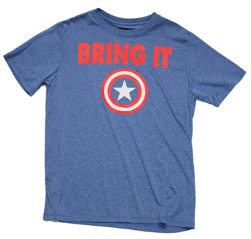 Captain America Moisture Wicking Mens T-Shirt  - "Bring It" Target Logo