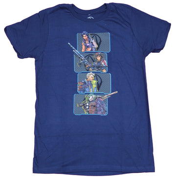 Borderlands 3  Mens T-Shirt -  4 Boxes of Characters Images