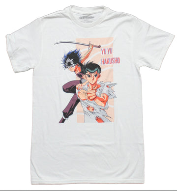 Yu Yu Hakusho Mens T-Shirt - Yuske Hei Lined Box Dup Image