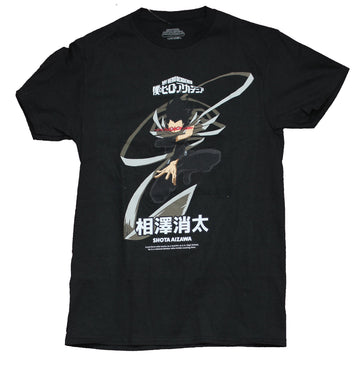 My Hero Academia Mens T-Shirt - Shota Aizawa Action Pic & Stats