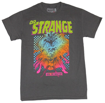 Dr. Strange (Marvel Comics)Mens T-Shirt - Neon Styled Hail The Master Doctor
