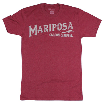 Westworld Mens T-Shirt - Mariposa Bar And Hotel Distressed Logo