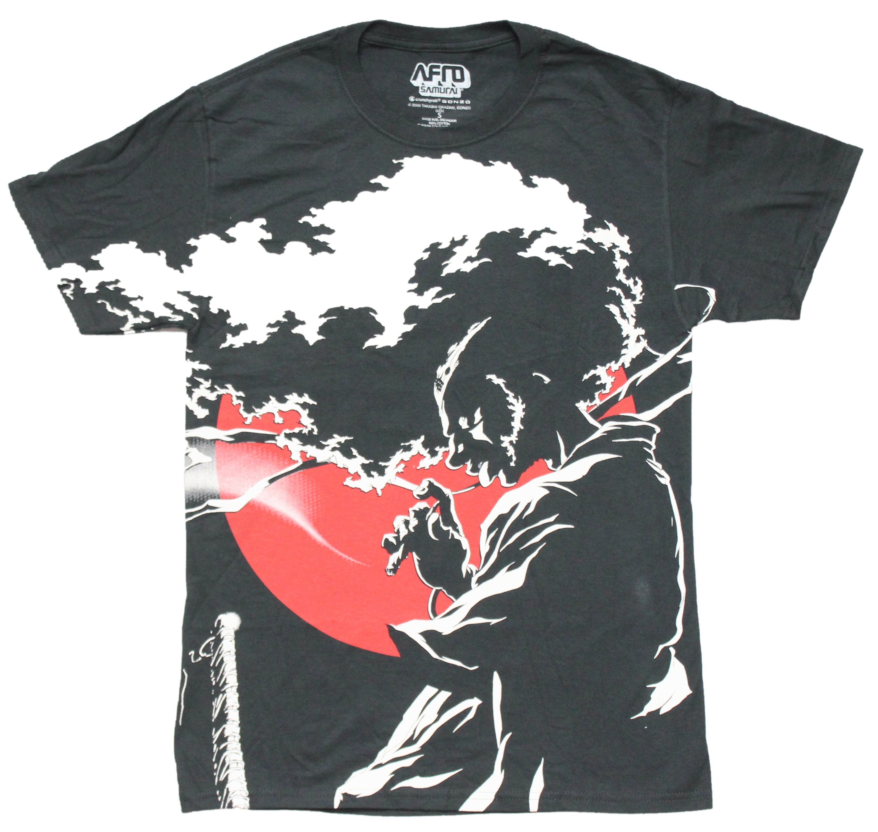 Afro Samurai Graphic Mens T-Shirt  "Nothing Personal" Quote on Back