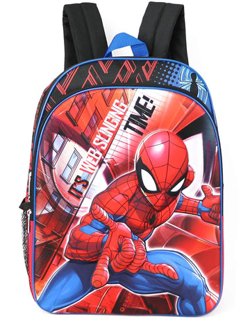 Marvel Spiderman 3D Backpack "it's Web Slinging Time"  Large Back