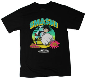 My Hero Academia Mens T-Shirt - Smash Colorful Deku Attack