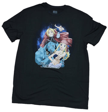 Fullmetal Alchemist Mens T-Shirt - Full Color Group Image