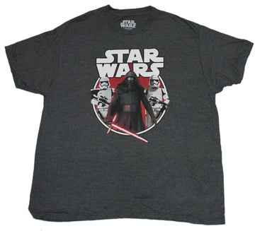 Star Wars Mens T-Shirt - Kylo Ren Escorted by Stormtroopers