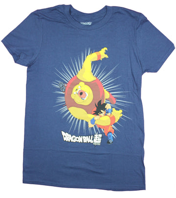 Dragon Ball Z Mens T-Shirt - Botamo Taking A Big Goku Punch