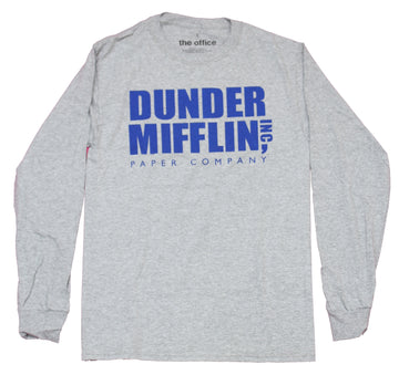 The Office Mens Long Sleeve T-Shirt  -  Dunder Mifflin Inc Paper Company Logo