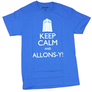Doctor Who Mens  T-Shirt - Keep Calm And Allons-Y!