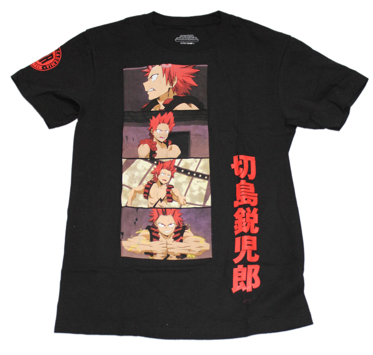 My Hero Academia Mens T-Shirt - Red Riot Action Panels ...