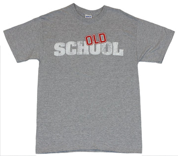 Old School Mens T-Shirt  - Basic Stamped Logo Image