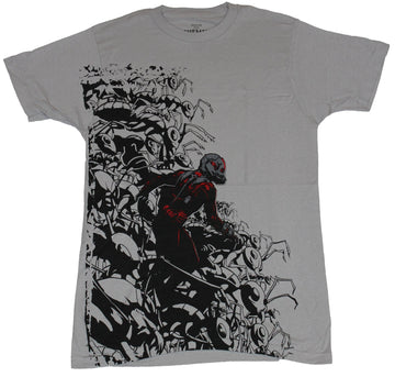 Ant-Man (Marvel Comics) Mens T-Shirt  - Leading Ant Army Allover Image