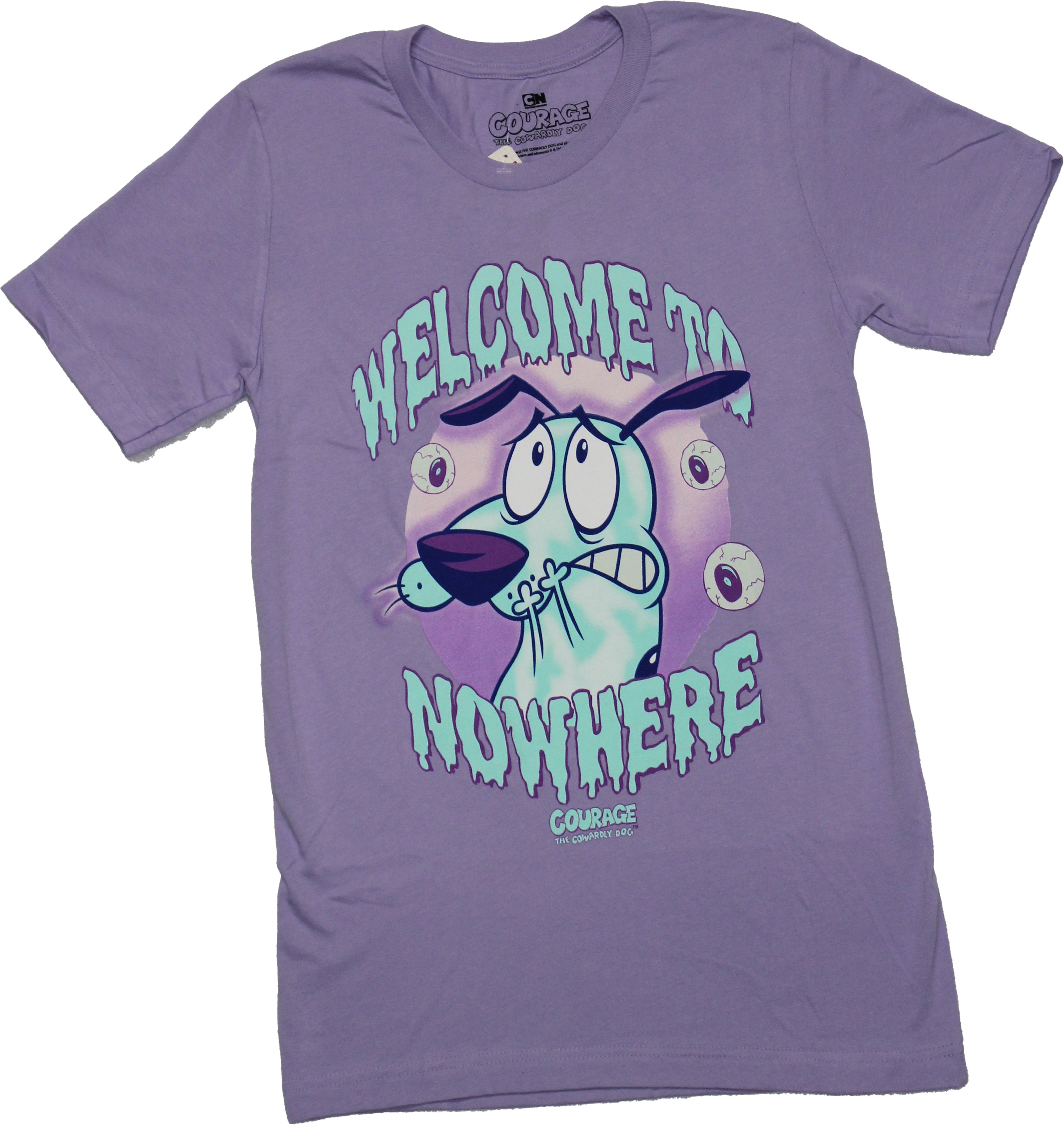 Courage the Cowardly Dog Mens T-Shirt - Welcome to Nowhere