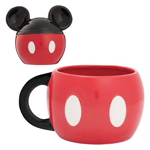 Vandor Disney Mickey Mouse 20 oz. Sculpted Ceramic Mug, Red