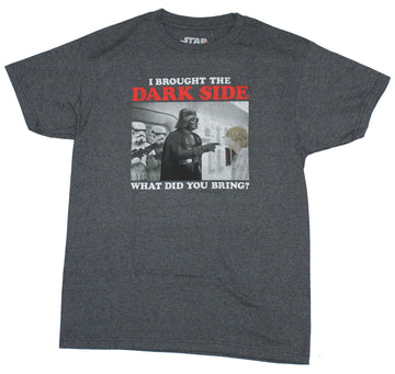 Star Wars  Mens T-Shirt - I Brought the Dark Side Distressed Image