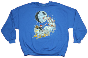 Star Wars Mens Sweatshirt - Christmas Santa Darth Vader With Walker Reindeer