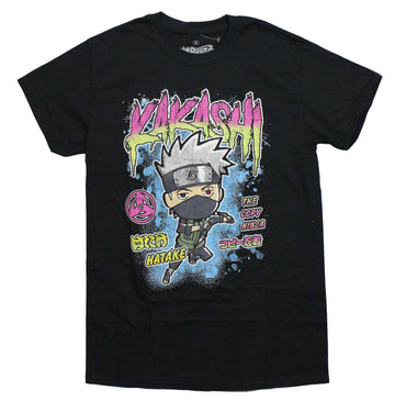Naruto Shippuden Mens T-Shirt -Chibi Kakashi Hatake The Copy Ninja