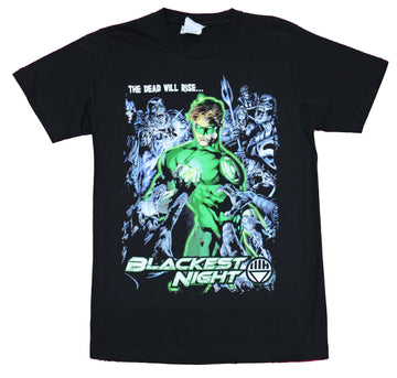 Blackest Night DC Comics Mens T-Shirt - The Dead Will Rise Hal Jordan Image