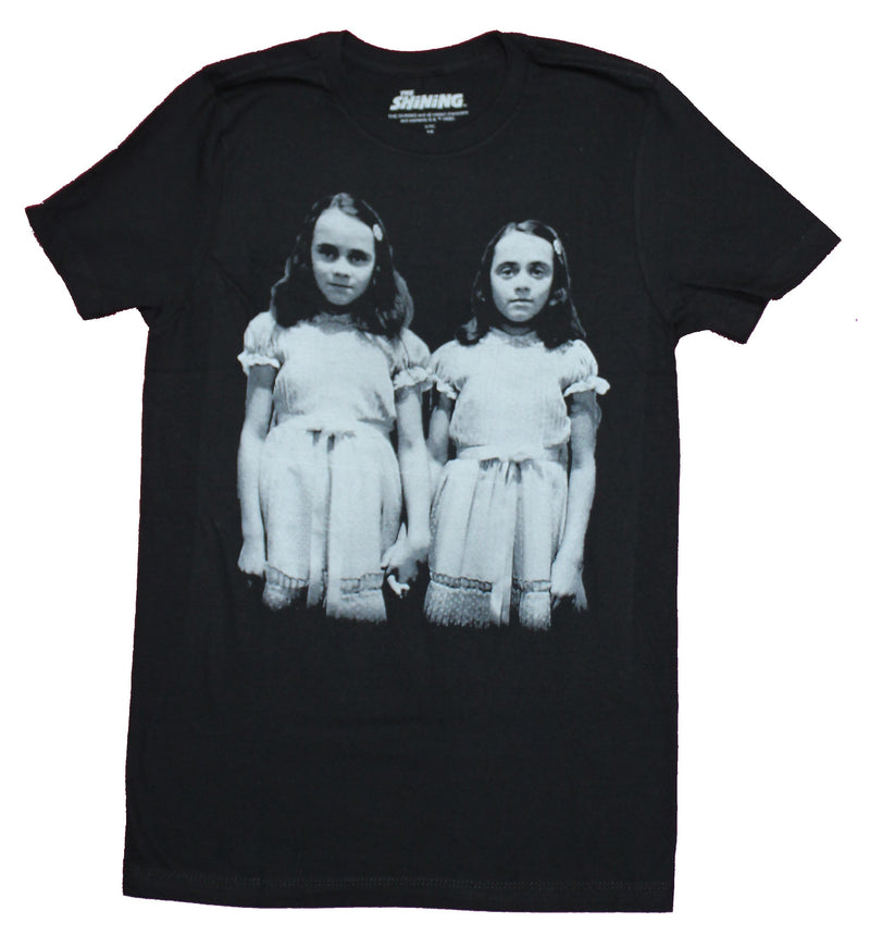 The Shining Mens T-Shirt - Black & White Image of the Creepy Twins