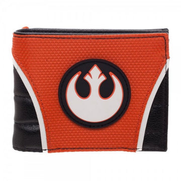 Star Wars Rebel Logo Mens PU Bi-Fold Wallet,Multi,One Size