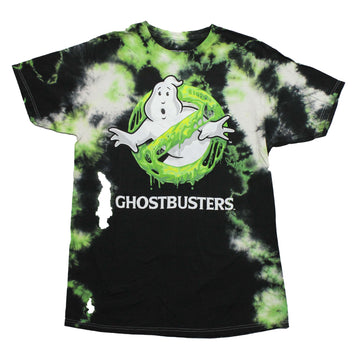 Ghostbusters Mens T-Shirt - Gooey Dripping Green Classic Logo