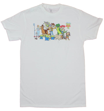 Toy Story Mens T-Shirt - Cartoon Group of all The Classics Characters