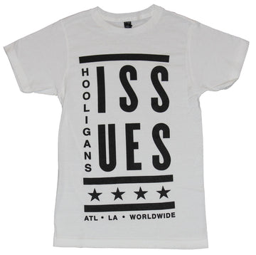Issues  Mens T-Shirt - Hooligans Bar Stared Word Logo Image