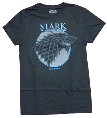Game of Thrones Mens T-Shirt  - Stark Circled Sigil Winter is Coming