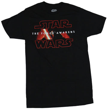 Star Wars Force Awakens Mens T-shirt - Kylo Ren Between Words Image