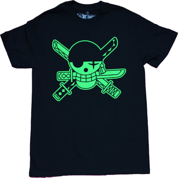 One Piece Mens T-shirt - Zoro  Skull Flag Logo