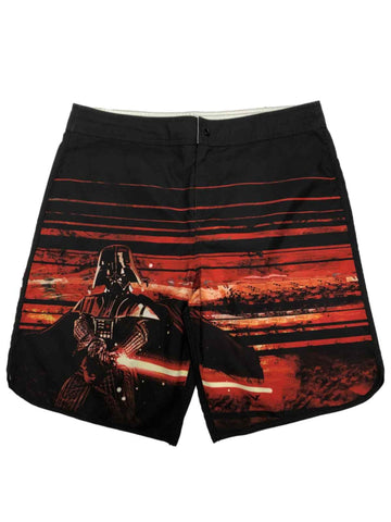 Star Wars Darth Vader Lightsaber Mens Black Red Swim Board Shorts Trunks