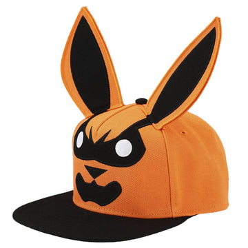 Bioworld Naruto Cosplay Kurama Orange & Black Snapback Hat for Men