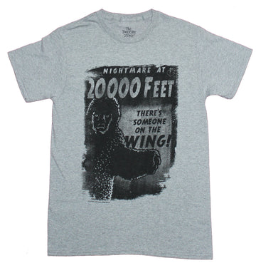 Twilight Zone Mens T-Shirt - Nightmare at 20000 Feet Monster Image