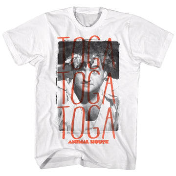 Animal House Mens S/S T-Shirt - Togatogatoga - Solid White