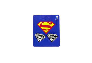 Superman Rhinestone Studded Stud Earrings