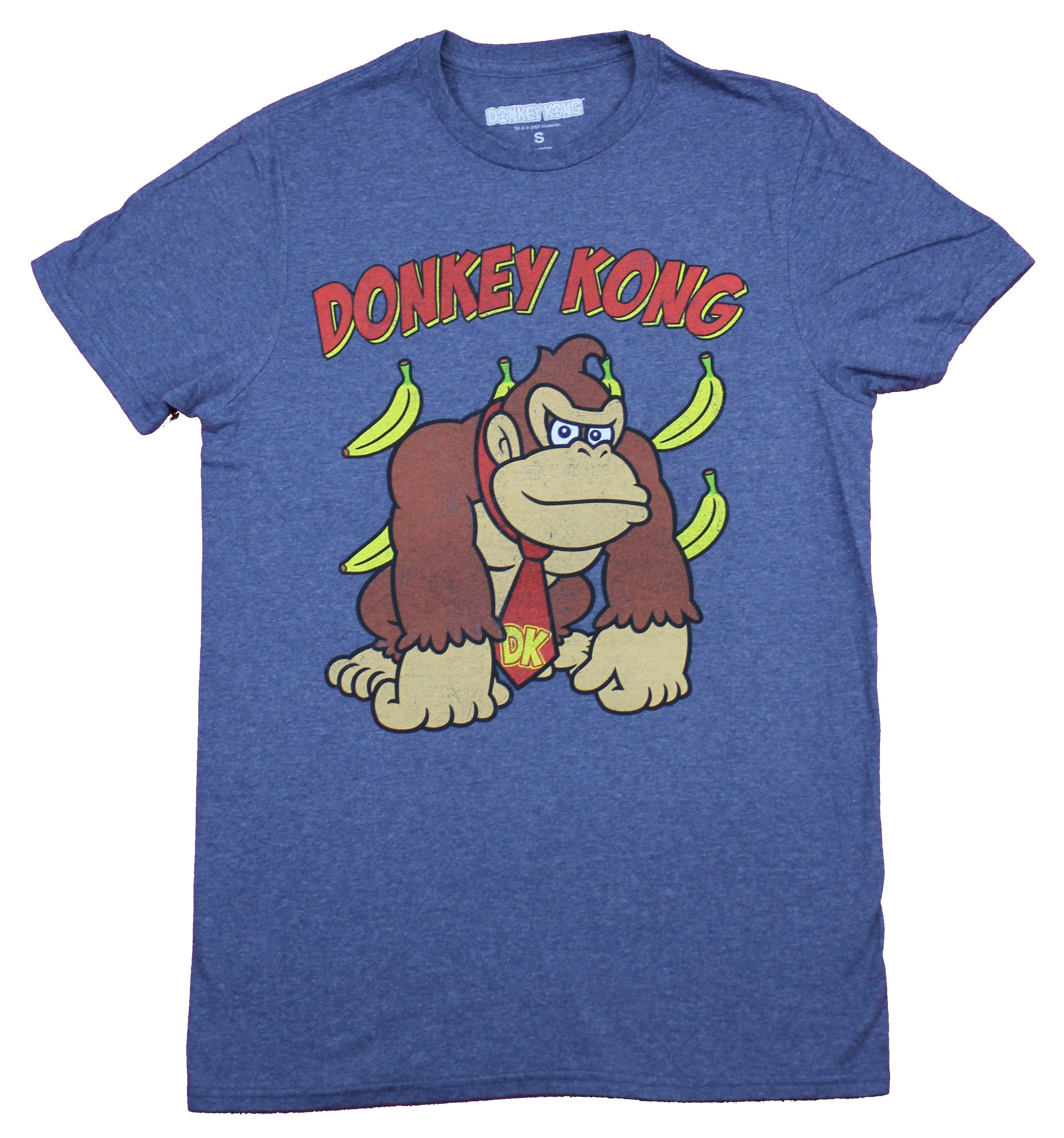 Donkey Kong Mens T-Shirt  - Donkey Kong Country Style Kong & Bananas