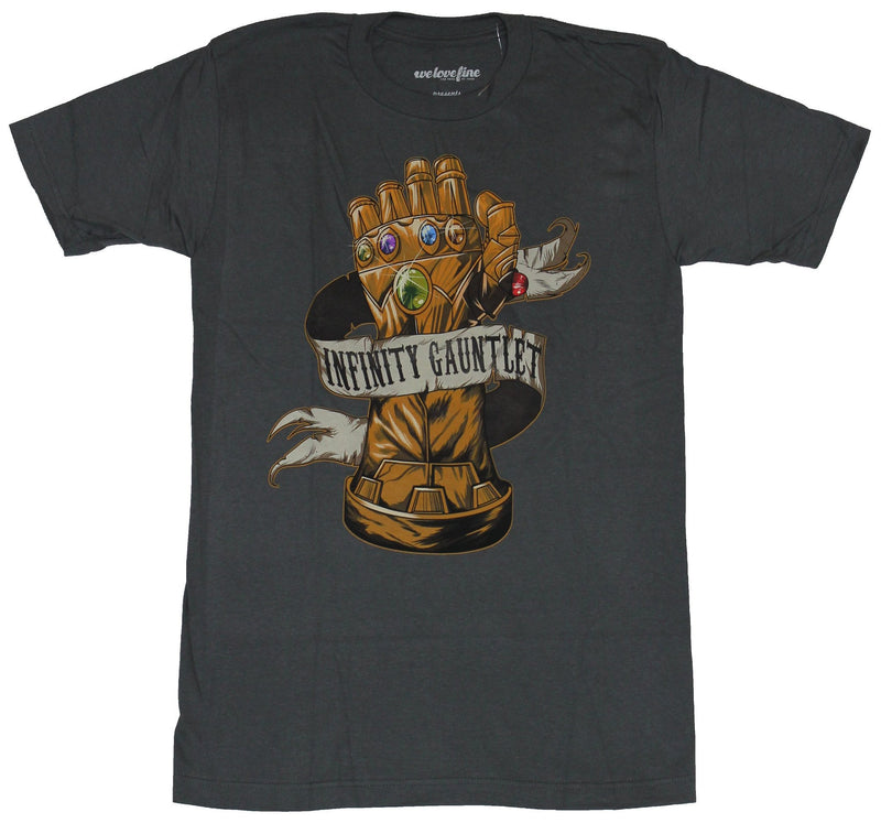 Infinity Gauntlet (Marvel Comics)Mens T-Shirt  - Jewel Filled Glove Wrapped Im