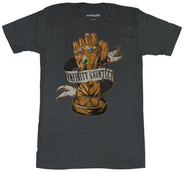 Infinity Gauntlet (Marvel Comics)Mens T-Shirt  - Jewel Filled Glove Wrapped Im