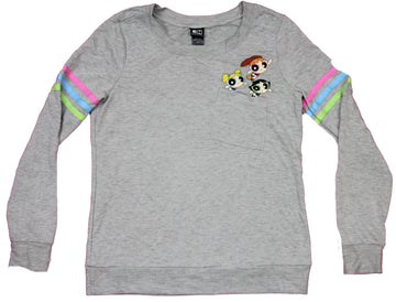 Powerpuff  Girls Juniors Sweatshirt - Flying Lapel Image