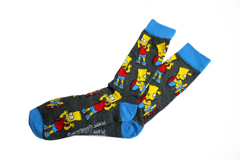 The Simpsons Men’s Crew Socks Set With Bandana Shoe Size 6-12