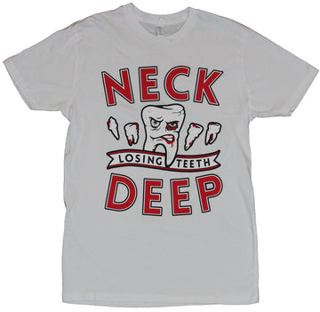 Neck Deep Mens T-Shirt - Losing Teeth Angry Bloody Teeth Image