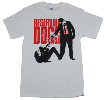 Reservoir Dogs Mens T-Shirt  - Pistol Standoff Over Word Logo