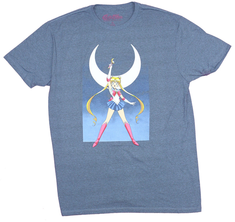 Sailor Moon Mens T-Shirt -Power of The Moon Pose - Inmyparentsbasement.com