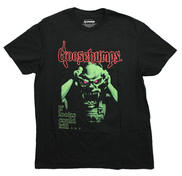 Goosebumps Mens T-Shirt -If Looks Could Kill Monster Image