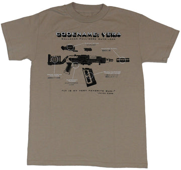 Serenity Firefly Mens T-Shirt - Codename Vera: Jayne's Favorite Gun