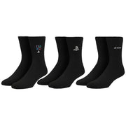 Sony PlayStation Embroidered Symbols Crew Socks (3-Pack) - Inmyparentsbasement.com