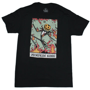 Nightmare Before Christmas Mens T-Shirt - Pumpkin King Card Image